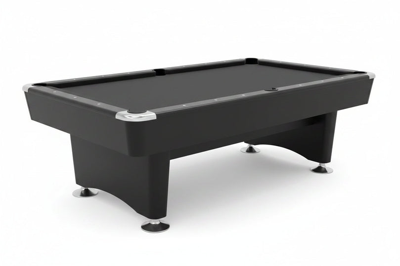 9FT Natural Slate Pool Table | Solid Maple Wood Billiard Table with Moorj 900 Felt | Premium Professional Game Room Pool Table