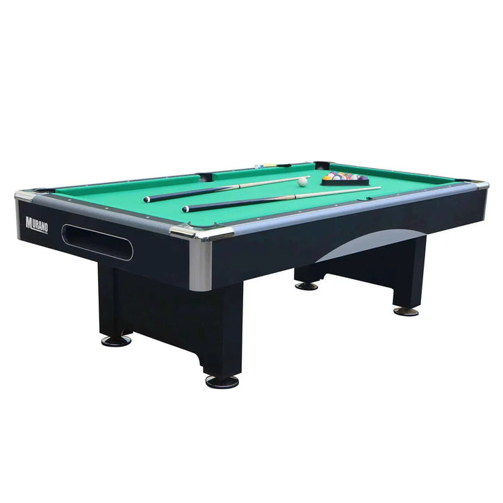 7FT & 9FT Wooden Pool & Billiard Table with Green Felt – Professional MDF Game Table with Accessories