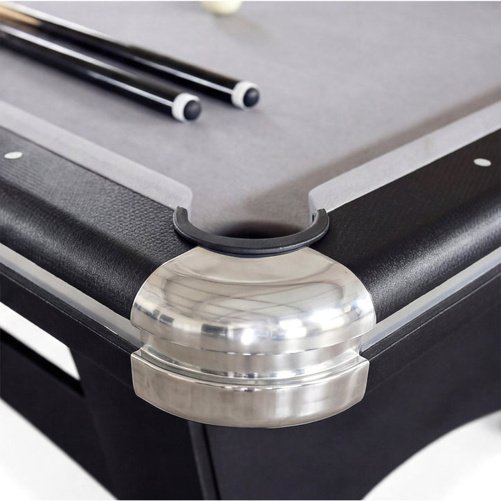 XSports 7FT Pool Table | Black MDF Billiard Table with Accessories