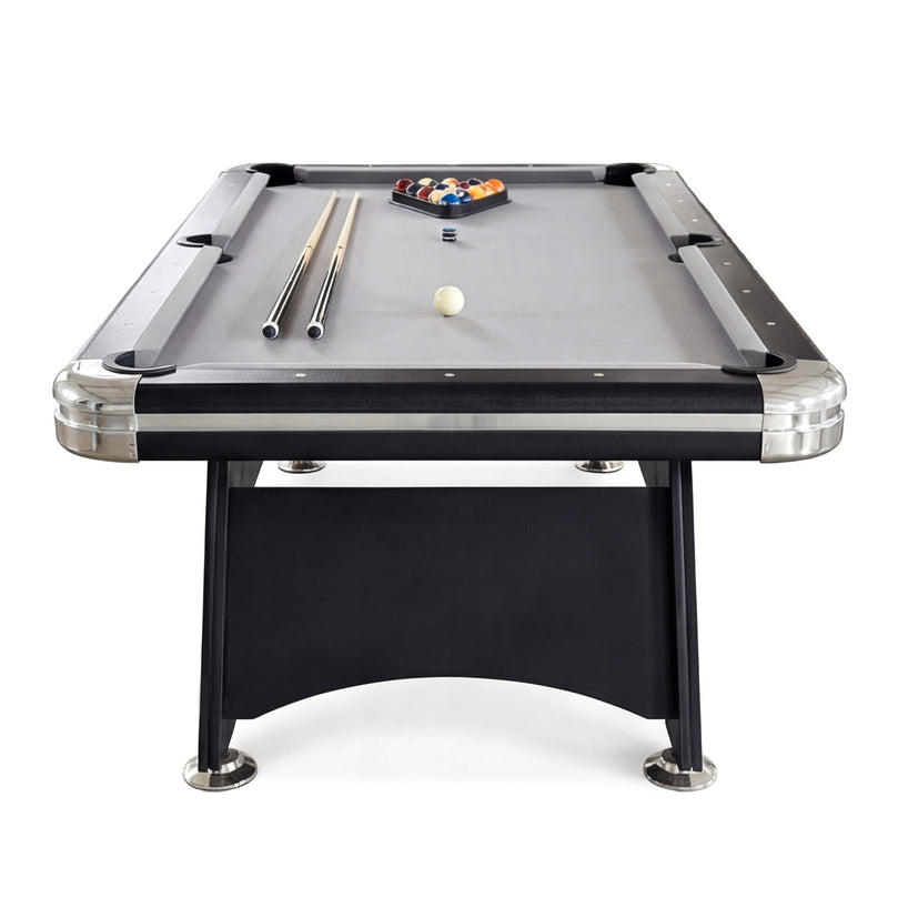 XSports 7FT Pool Table | Black MDF Billiard Table with Accessories