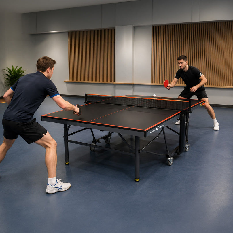 Xsports VP18 Professional Table Tennis Table – 25mm UV MDF Top, Foldable Competition Ping Pong Table