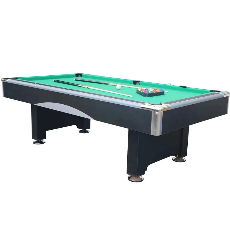 7FT & 9FT Wooden Pool & Billiard Table with Green Felt – Professional MDF Game Table with Accessories
