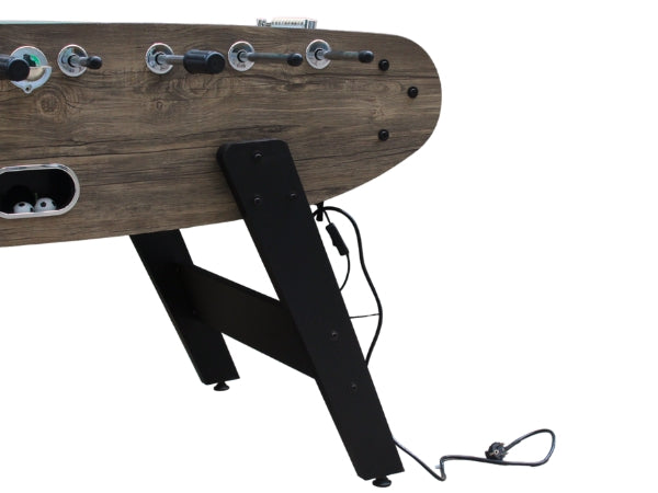 Foosball Table with Blue LED Light, Stylish & Durable Design