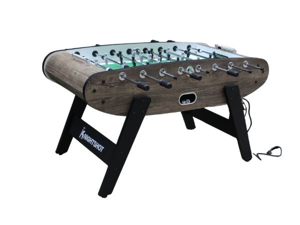 Foosball Table with Blue LED Light, Stylish & Durable Design
