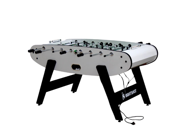 Foosball Table with Blue LED Light, Stylish & Durable Design