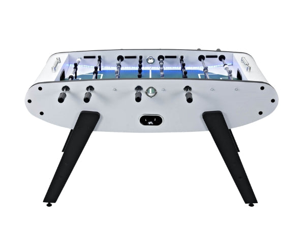 Foosball Table with Blue LED Light, Stylish & Durable Design