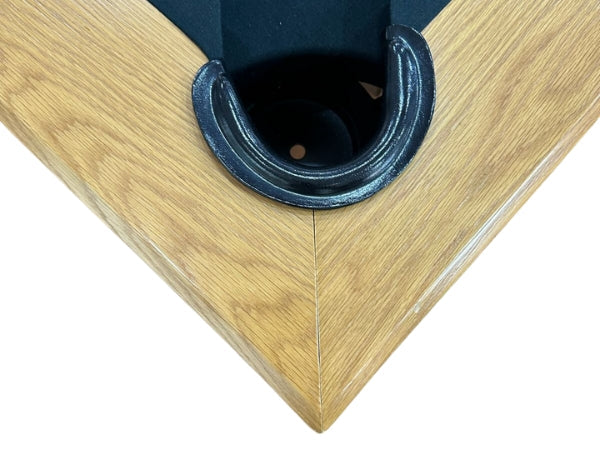 Luxury Handicraft Pool Table – 8ft | Natural Oak Finish Drop Pocket