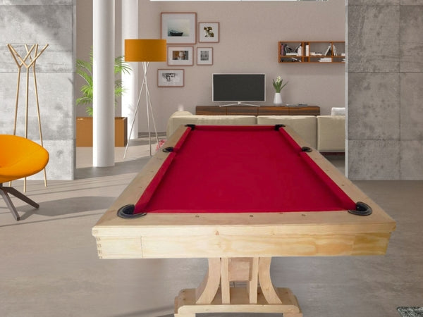 Luxury Handicraft Pool Table – 8ft | Natural Oak Finish Drop Pocket